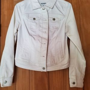Old vary white jean jacket